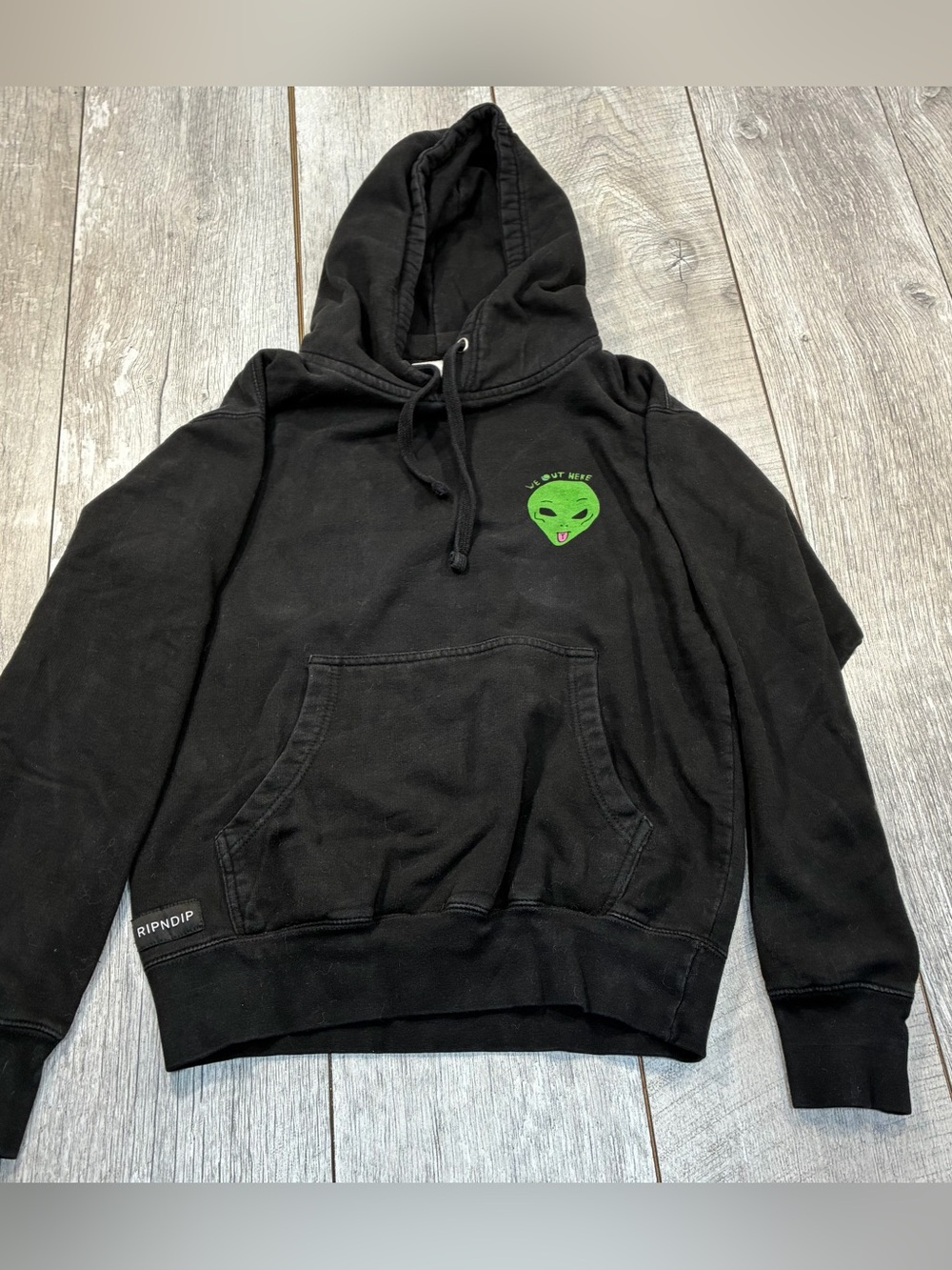 RIPNDIP ALIEN hoodie womens large skater “we out here”